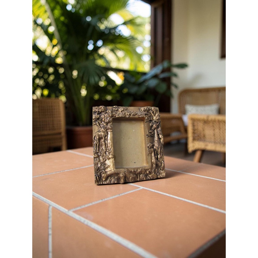 Vintage Gold Tropical Carved Frame - 2" x 3" Picture Frame